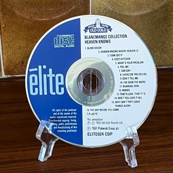 Blancmange Collection Heaven Knows CD 1992 élite ELITE024 CDP - Picture 5 of 9